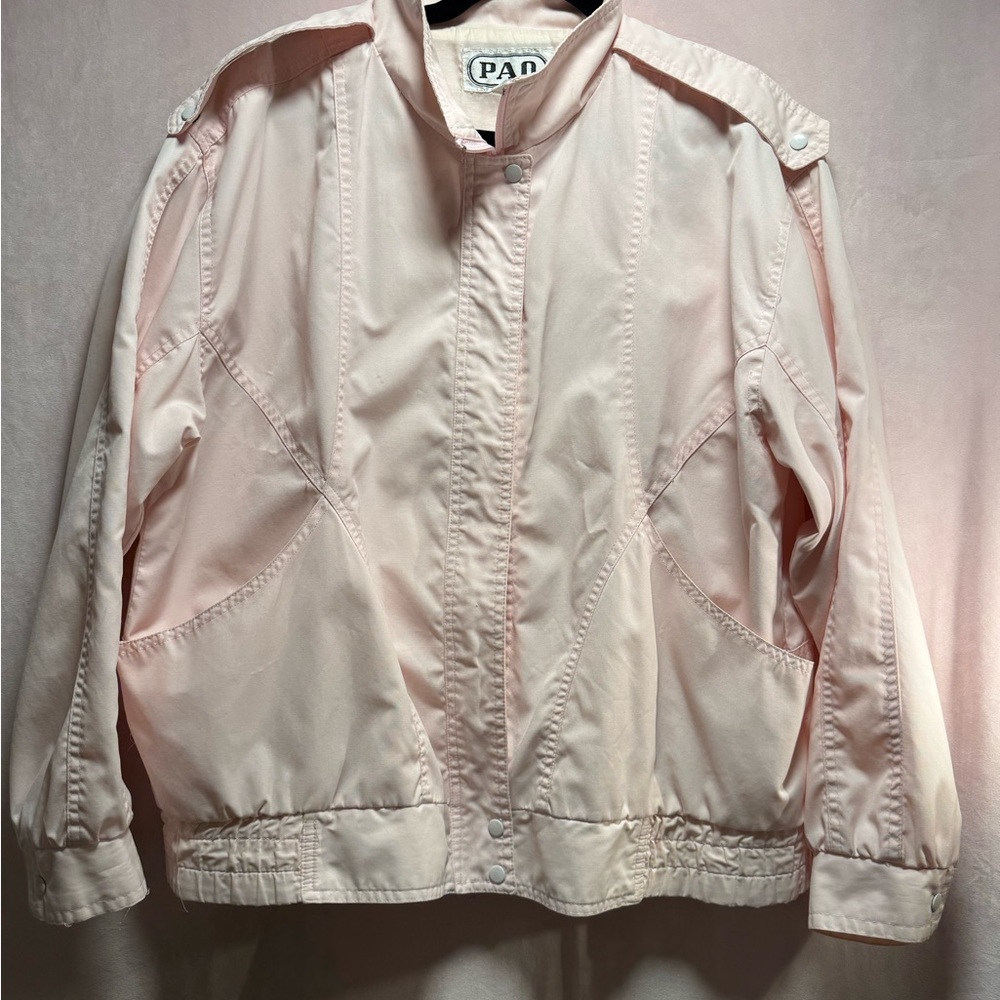 Pink Vintage Women's Wind Breaker Jacket